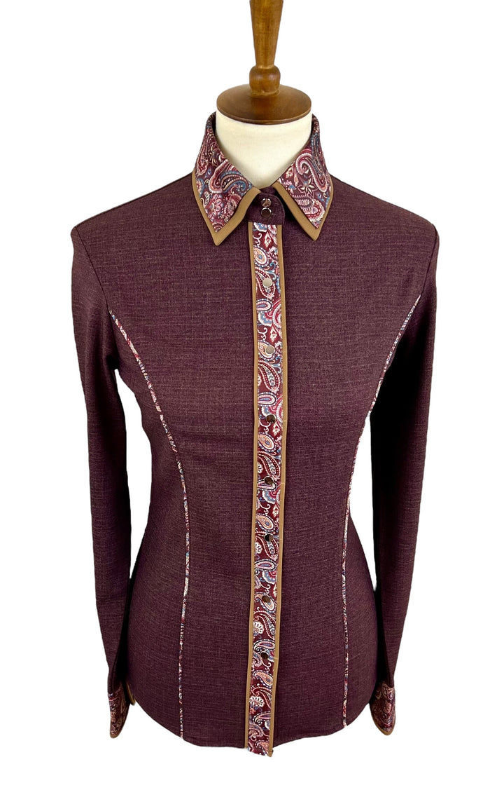 Maroon Western Shirt (Size 36)