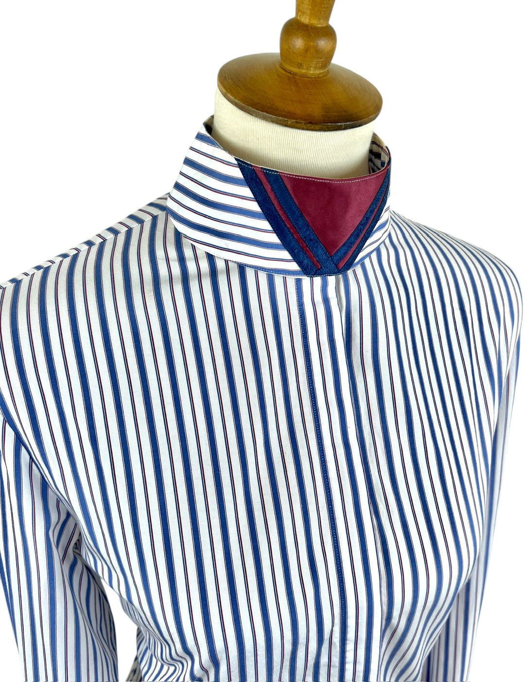 Blue Stripe Hunt Shirt w/ Maroon (Size 36/38) - Ref. 240