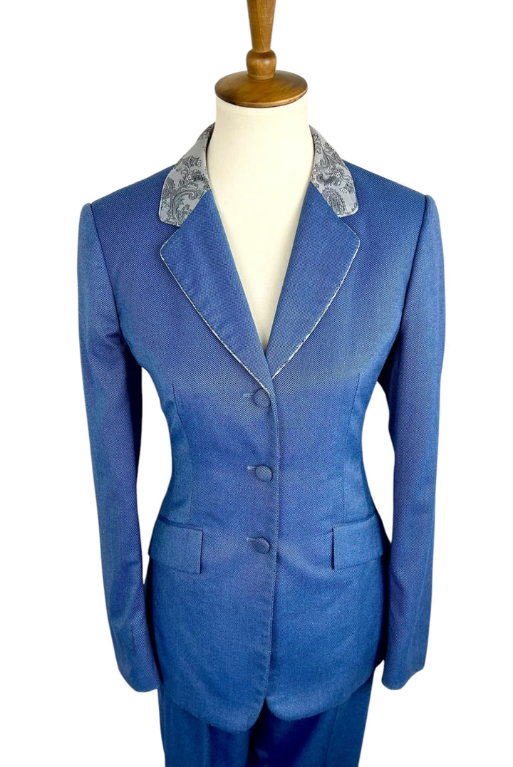 Blue All-Day Suit with Silver Paisley - Ref. 181