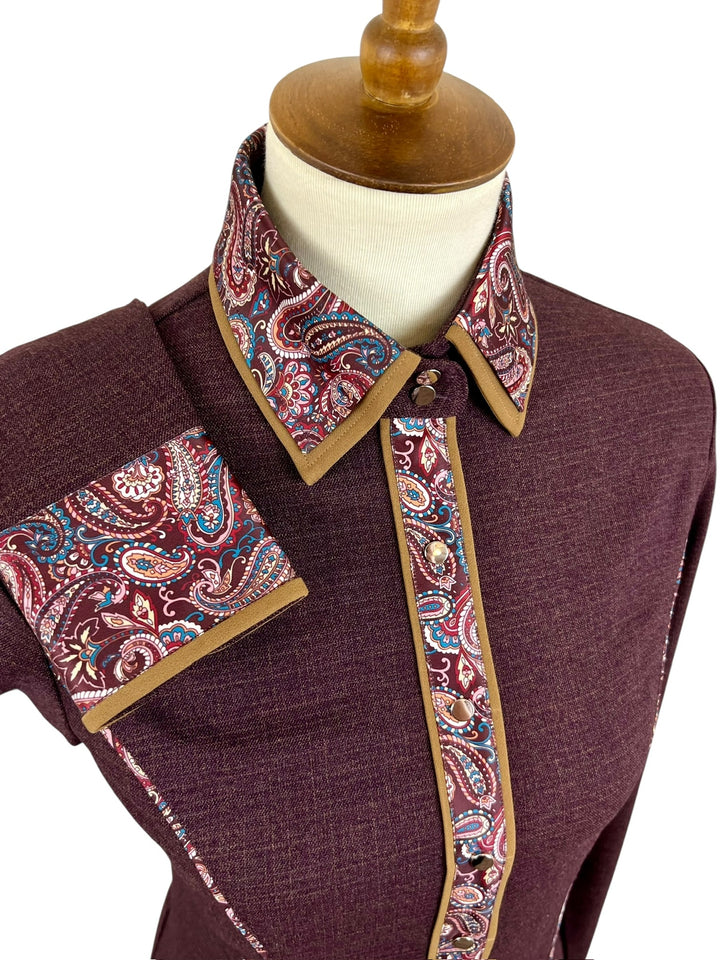 Maroon Western Shirt (Size 36)