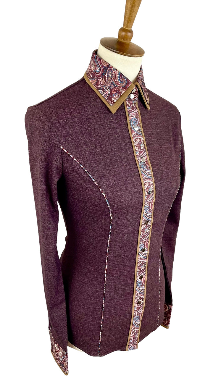Maroon Western Shirt (Size 34)