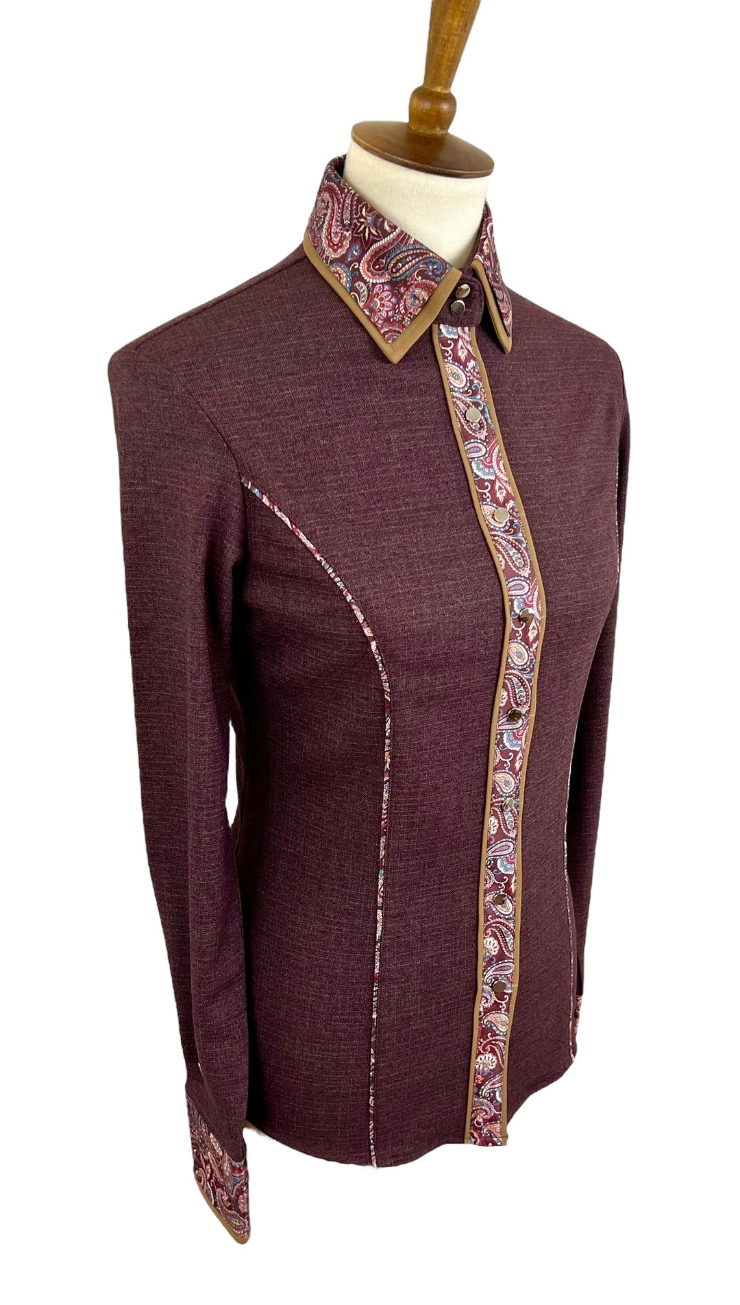 Maroon Western Shirt (Size 36)
