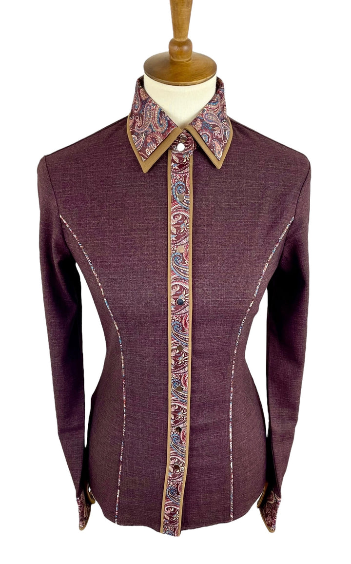 Maroon Western Shirt (Size 34)