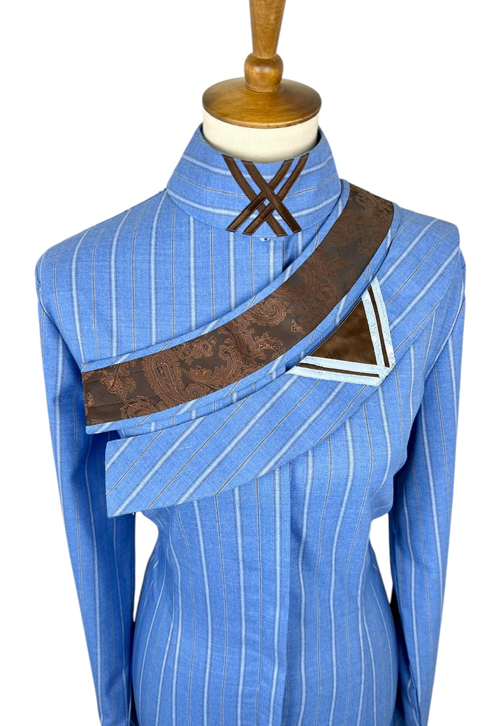 Blue Hunt Shirt w/ Stripes (Size 40) + 3 Collars - Ref. 175