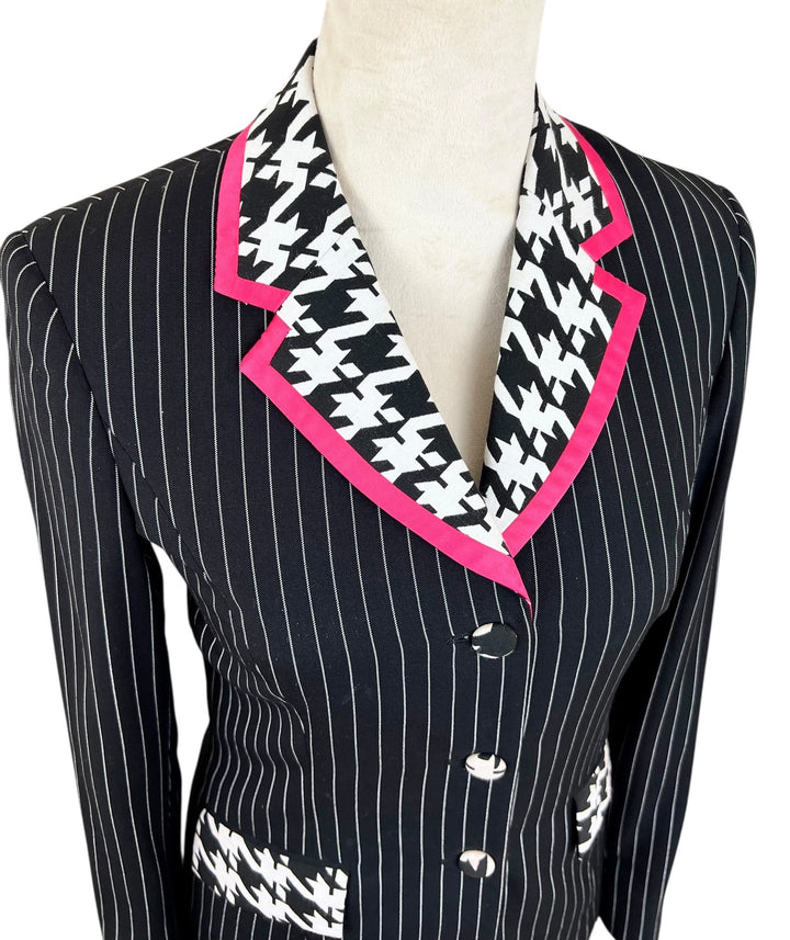 Black & White Stripe Showmanship Suit (Size 2) - Ref. 230