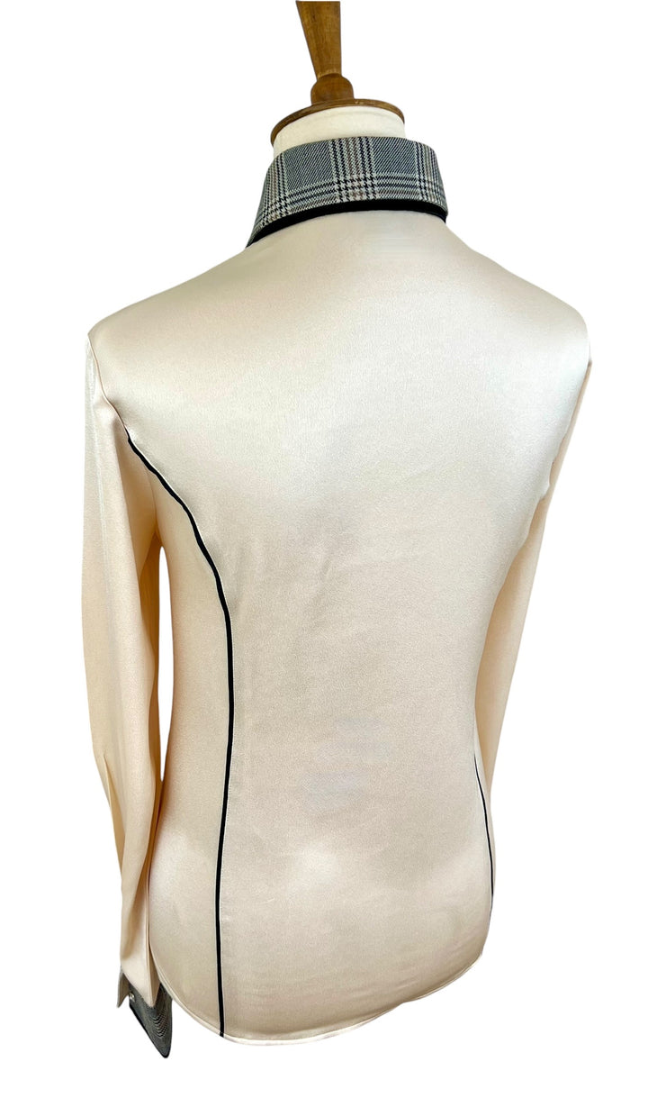 Champagne Silk Western Shirt (Size 40)