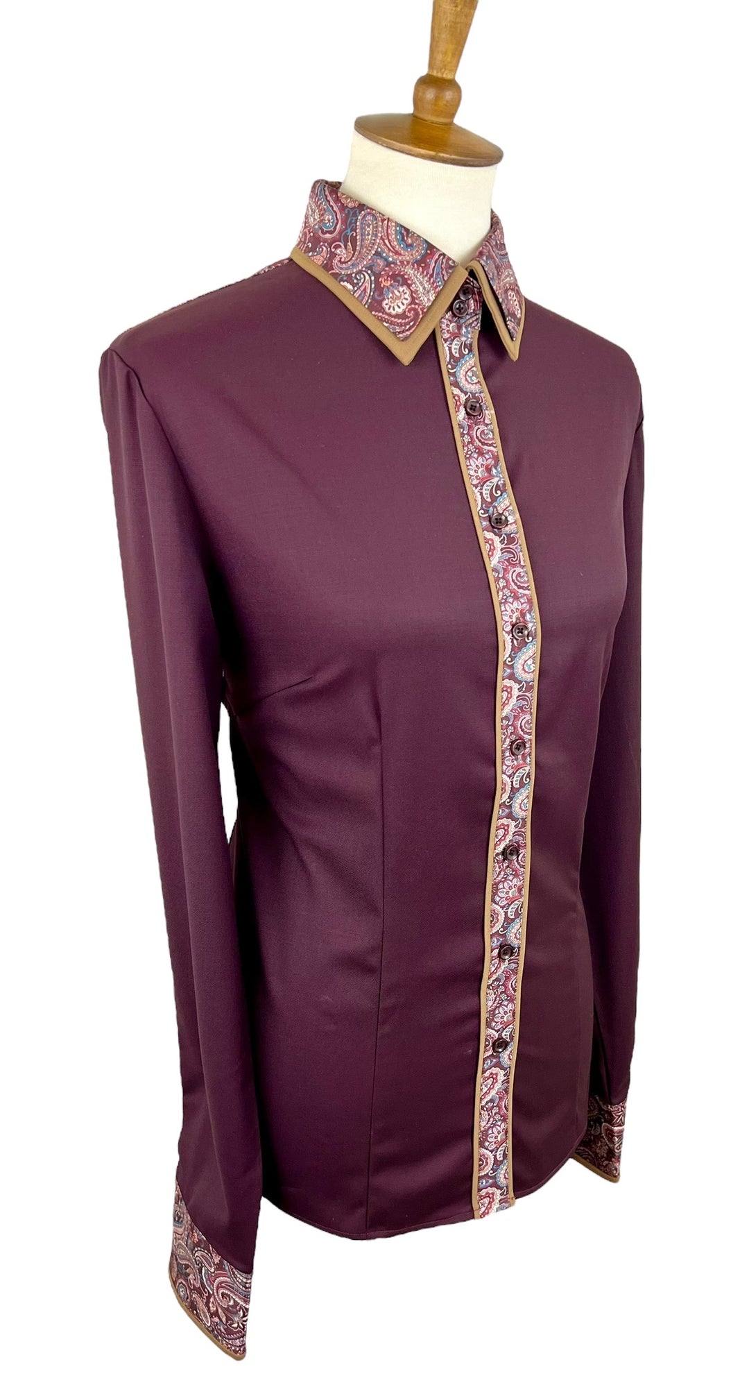 Maroon Western Shirt (Size 42)