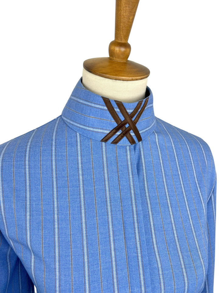 Blue Hunt Shirt w/ Stripes (Size 40) + 3 Collars - Ref. 175