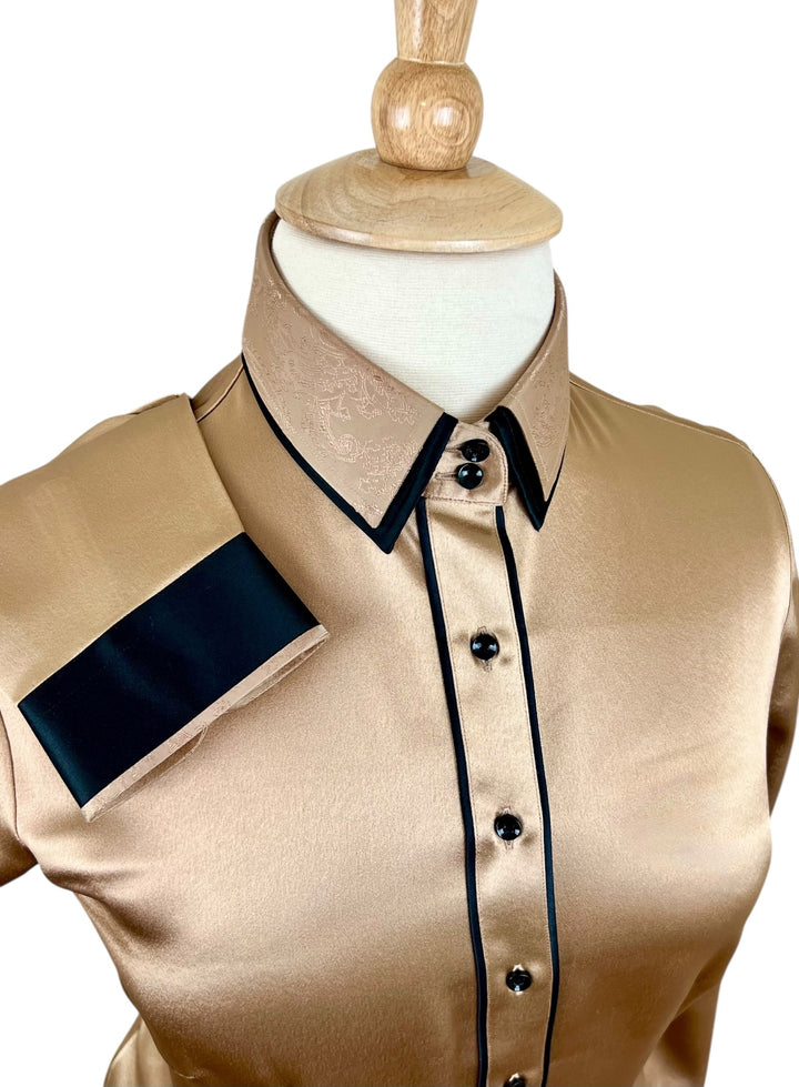 Bronze Silk Western Shirt (Size 44) - Ref. 224