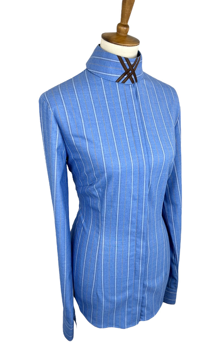 Blue Hunt Shirt w/ Stripes (Size 40) + 3 Collars - Ref. 175