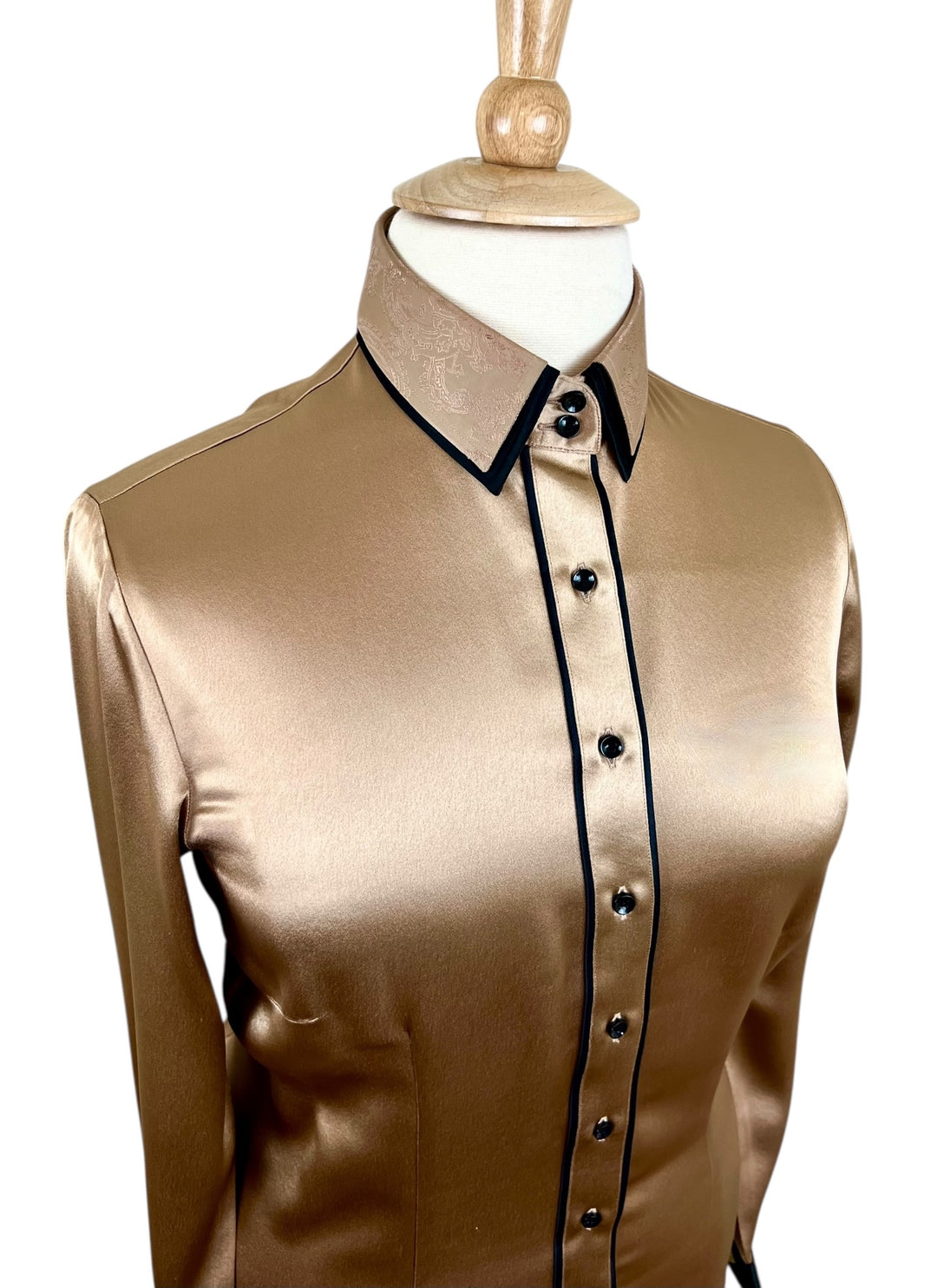 Bronze Silk Western Shirt (Size 44) - Ref. 224