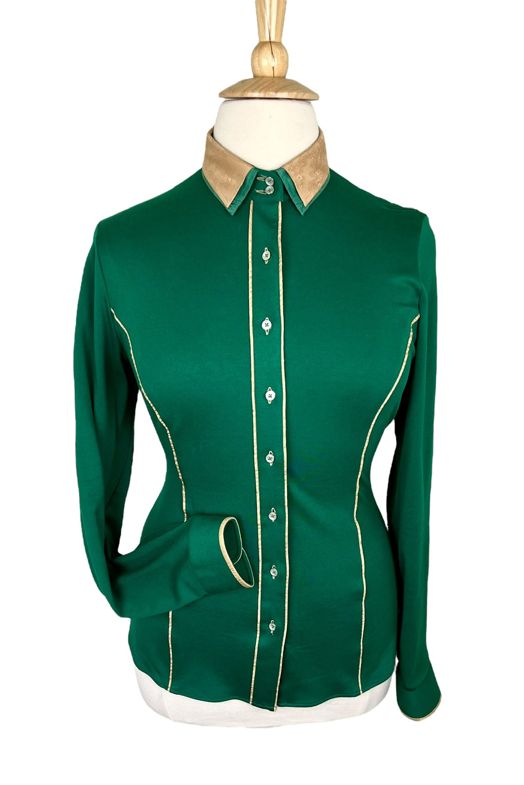 Green & Gold Western Shirt (Size 42/44) - Ref. 174