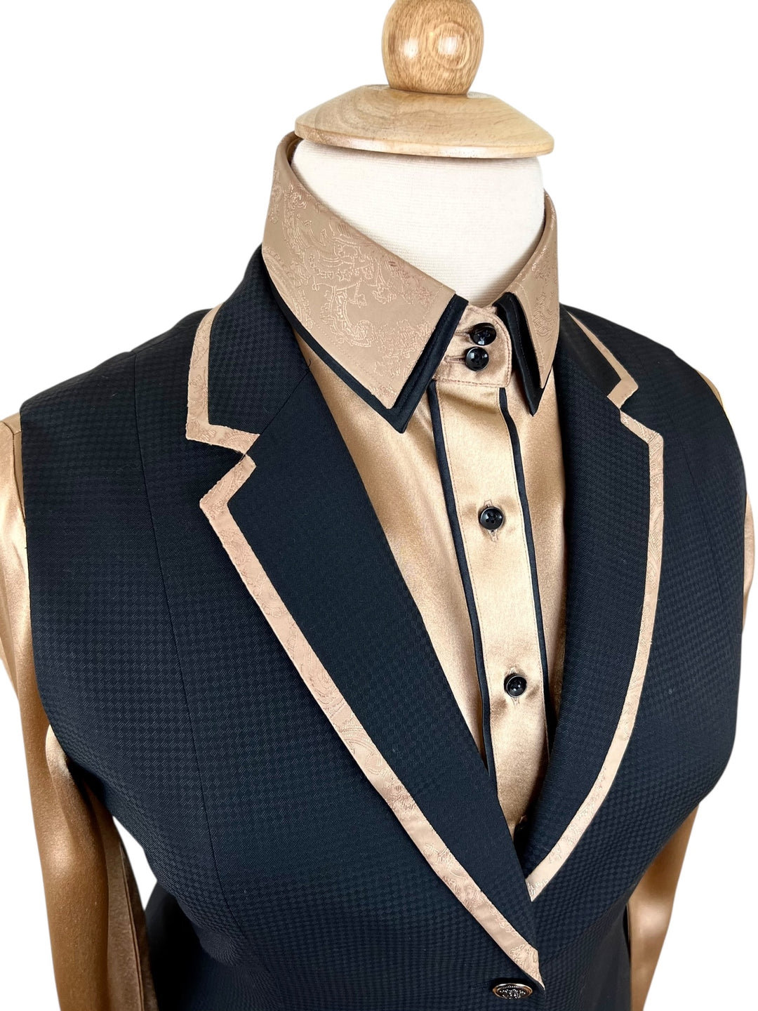 Black Halter Vest (Size 14) - Ref. 223