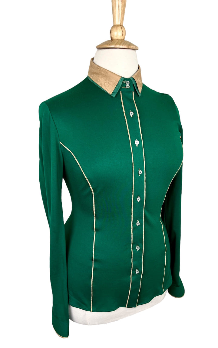 Green & Gold Western Shirt (Size 42/44) - Ref. 174