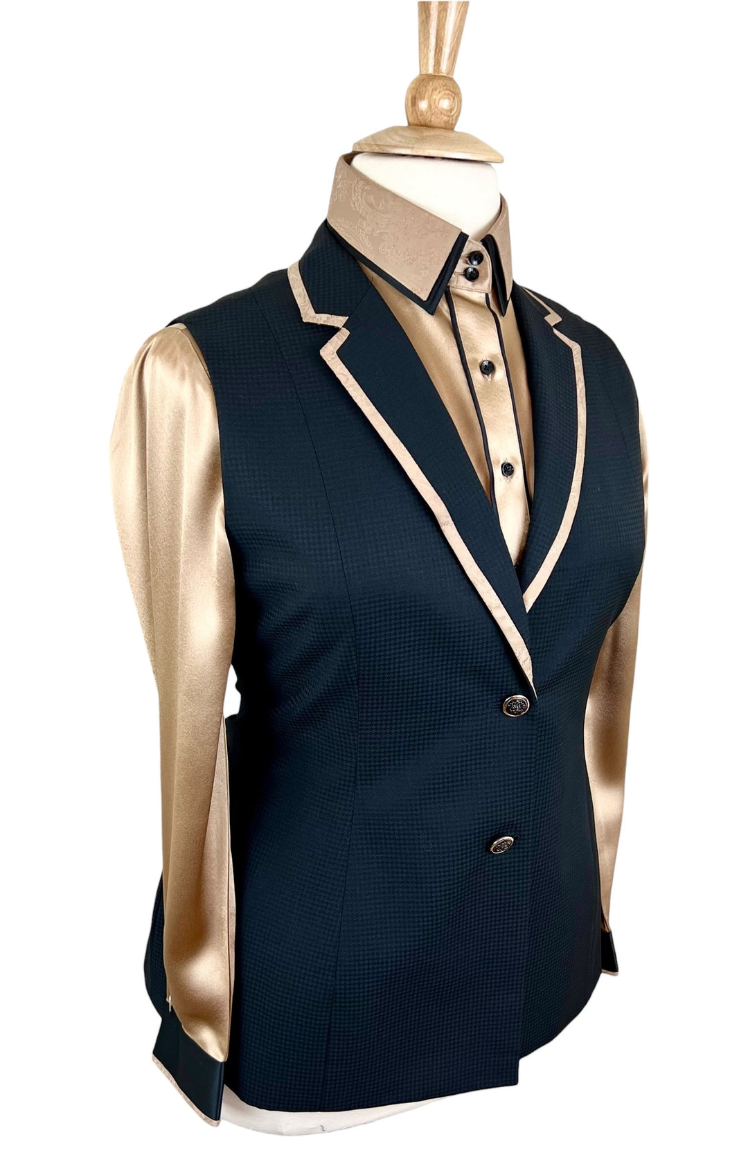 Black Halter Vest (Size 14) - Ref. 223