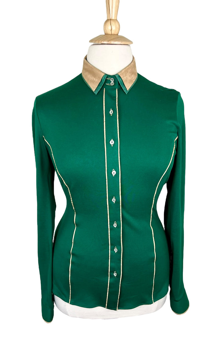 Green & Gold Western Shirt (Size 42/44) - Ref. 174