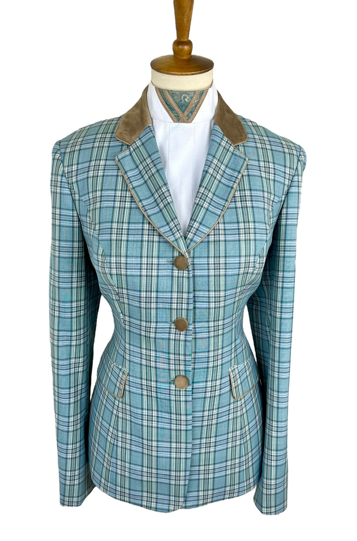 Blue/Green Plaid Hunt Coat (Size 8/10) + Dickie - Ref. 177