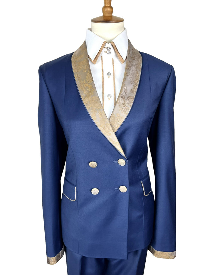 Blue & Gold Showmanship Suit (Size 8/10)