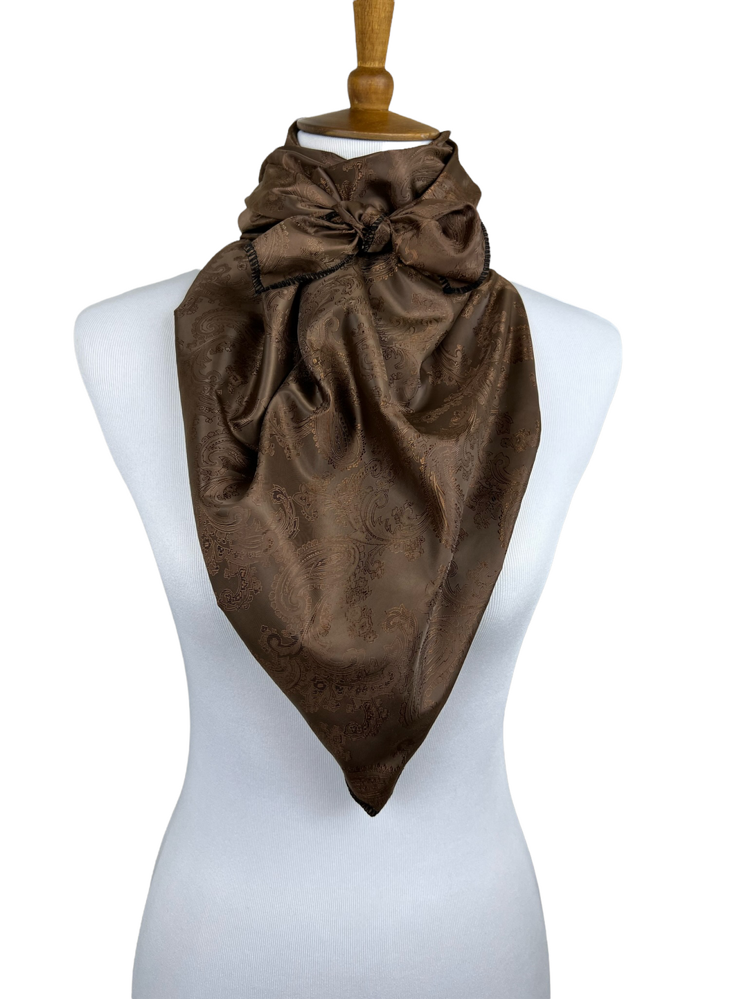 Brown paisley discount scarf