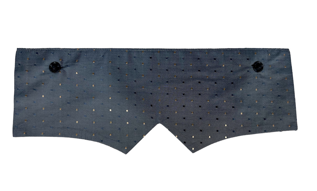 Charcoal Gold & Navy Dot/Gold Paisley Points
