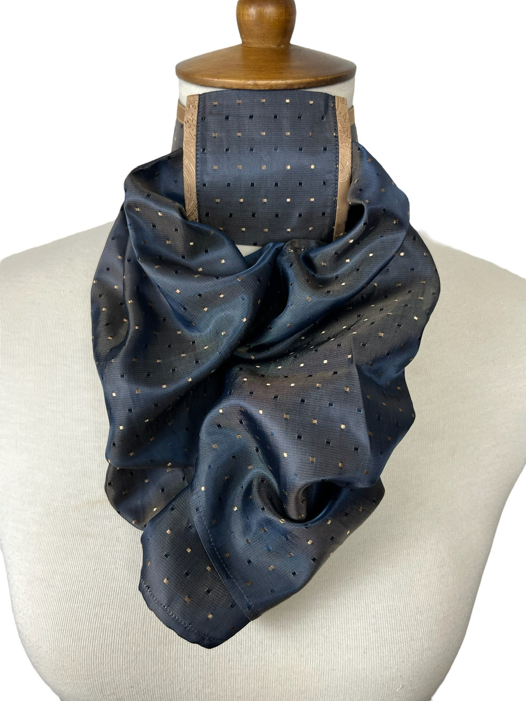 Charcoal & Gold Micro Dot Stock Tie